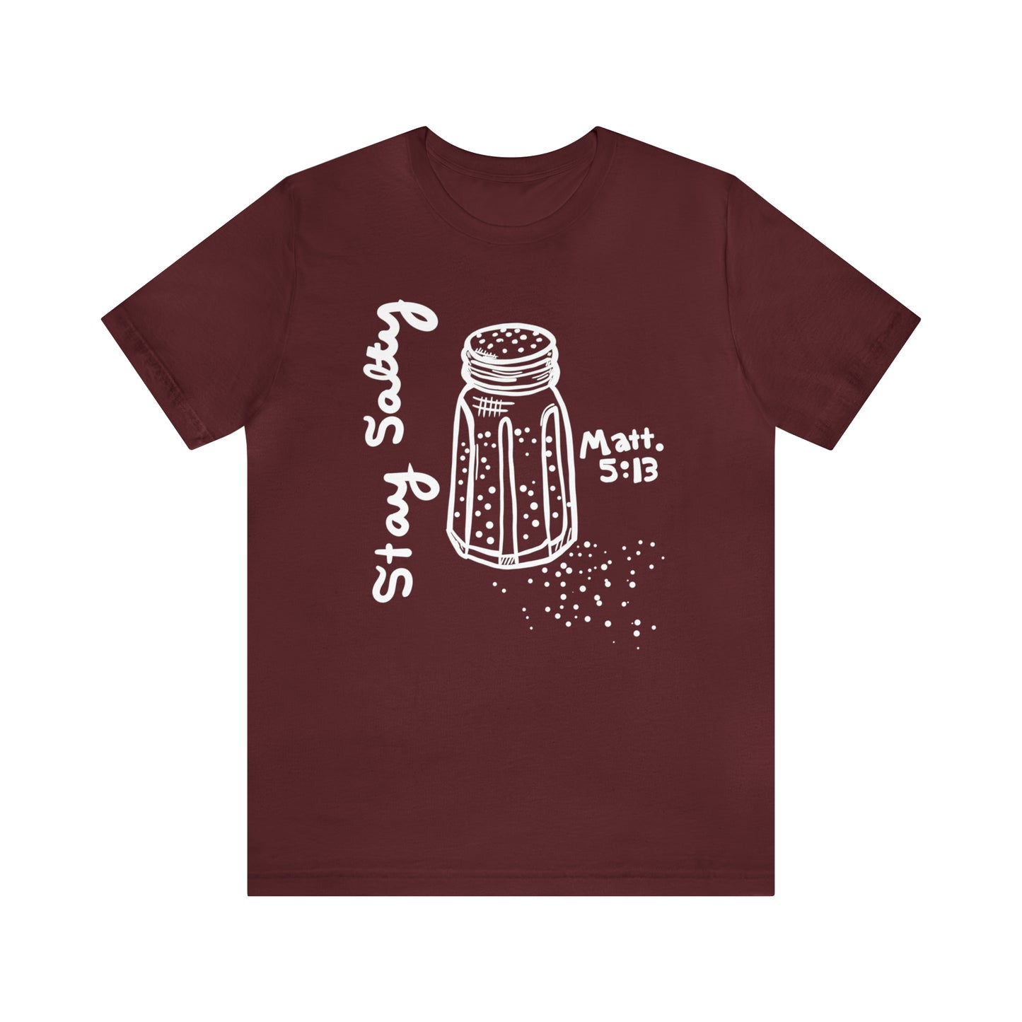 Stay Salty Line Drawing (white) (Green Pastures Apparel)
