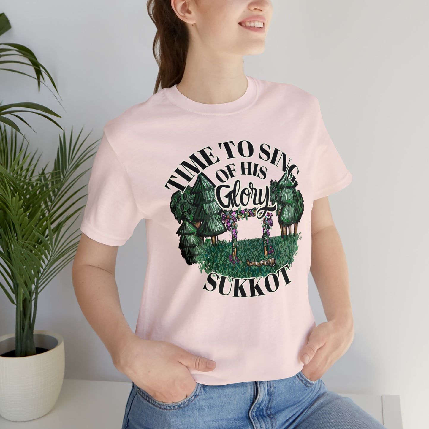 Time to Sing of His Glory Sukkah Drawing Print (Green Pastures Apparel)