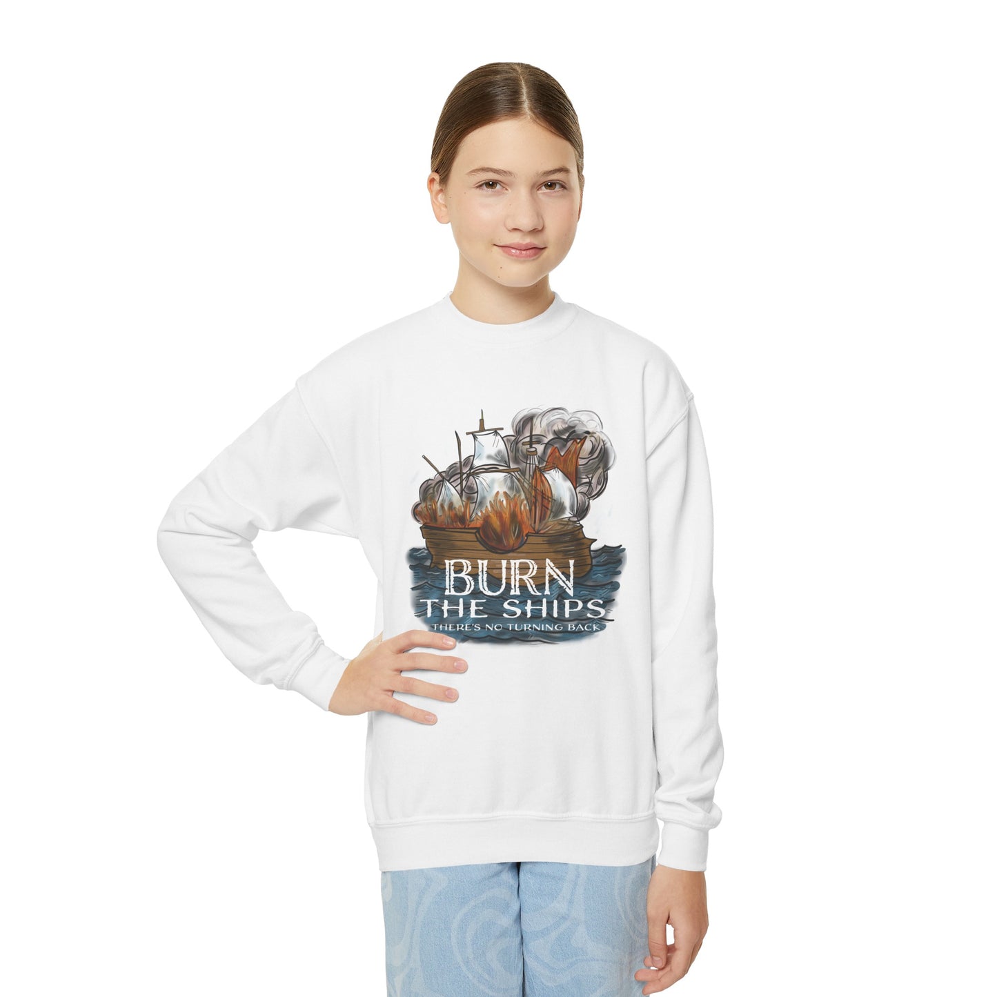 Burn the Ships Youth Crewneck Sweatshirt