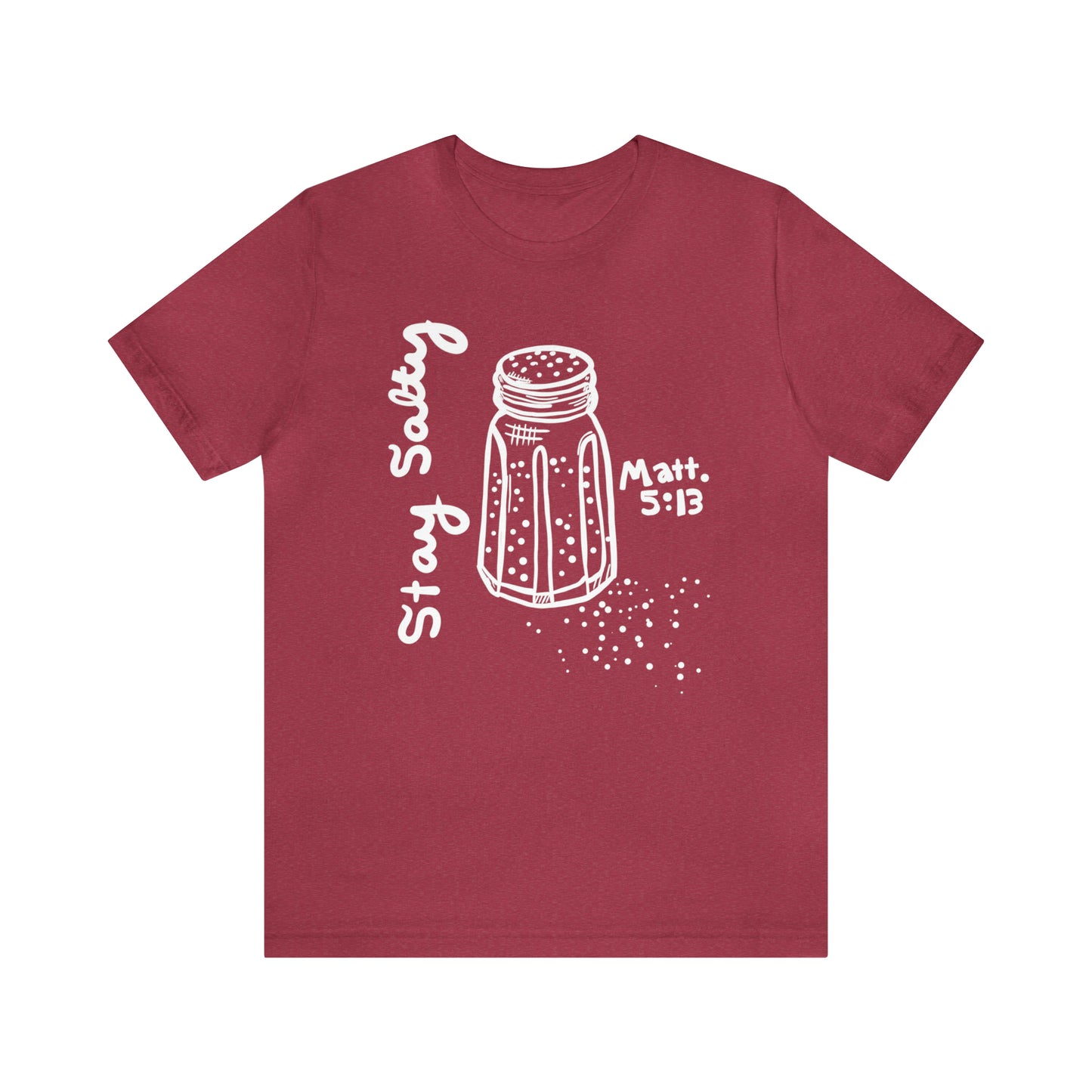 Stay Salty Line Drawing (white) (Green Pastures Apparel)