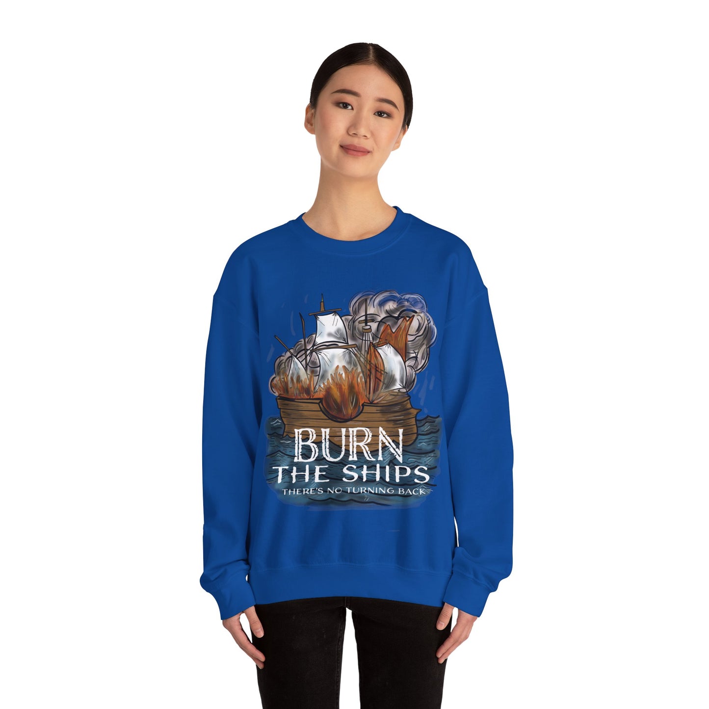 Burn the Ships Unisex Heavy Blend™ Crewneck Sweatshirt