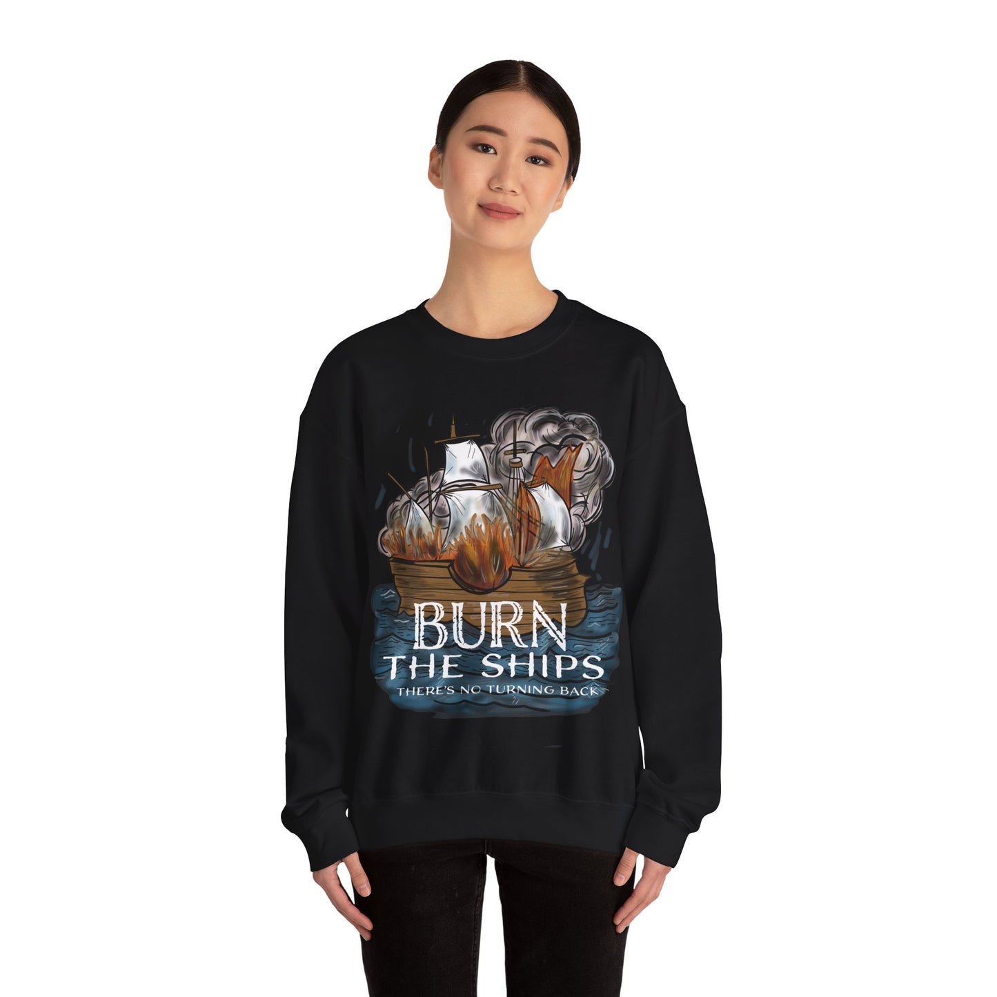 Burn the Ships Unisex Heavy Blend™ Crewneck Sweatshirt