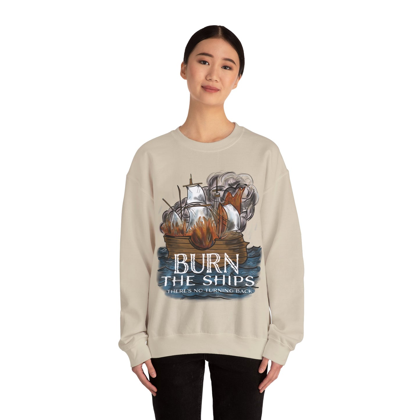 Burn the Ships Unisex Heavy Blend™ Crewneck Sweatshirt